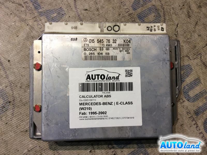 Calculator ABS MERCEDES-BENZ E-CLASS (W210) 1995-2002 Cod 0155457632