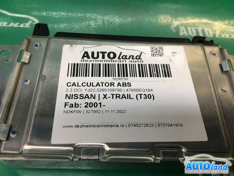 Calculator ABS NISSAN X-TRAIL (T30) 2001-2025 Cod 47850EQ18A