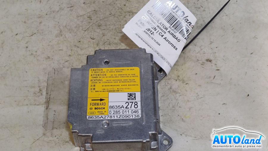 Calculator Airbag CITROEN C4 Aircross 2012-2025 Cod 8635A278