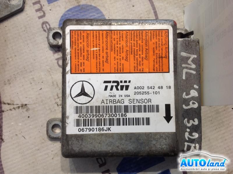 Calculator Airbag MERCEDES-BENZ M-CLASS (W163) 1998-2005 Cod A0025424818
