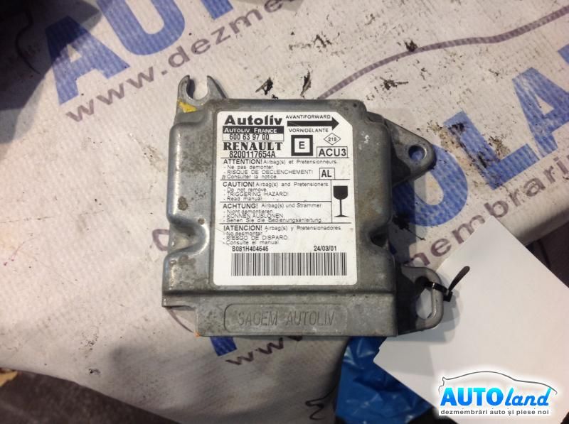 Calculator Airbag RENAULT MEGANE I (BA0/1_) 1996-2003 Cod 8200117654A