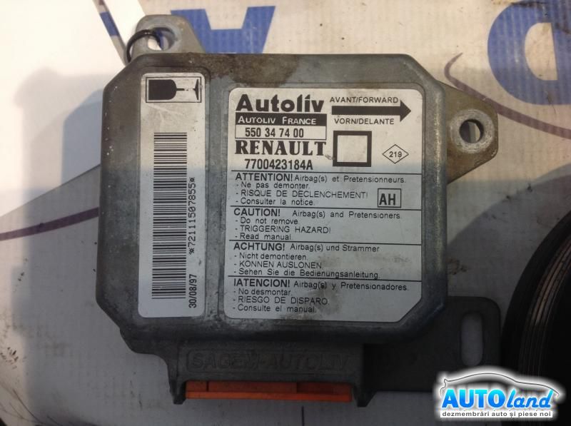 Calculator Airbag RENAULT MEGANE I (BA0/1_) 1996-2003 Cod 7700423184A