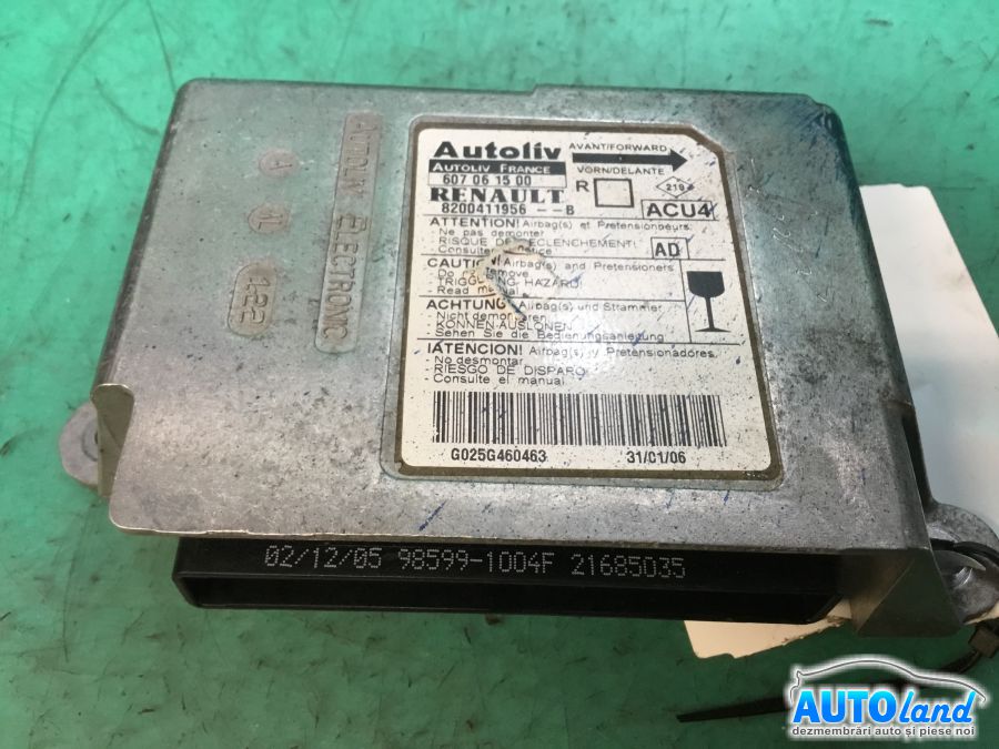 Calculator Airbag RENAULT SCENIC II (JM0/1_) 2003-2025 Cod 8200411956