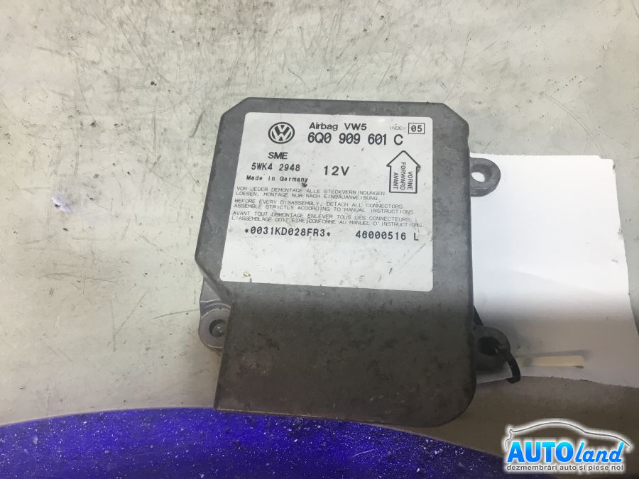 Calculator Airbag SKODA FABIA (6Y2) 1999-2025 Cod 6Q0909601C
