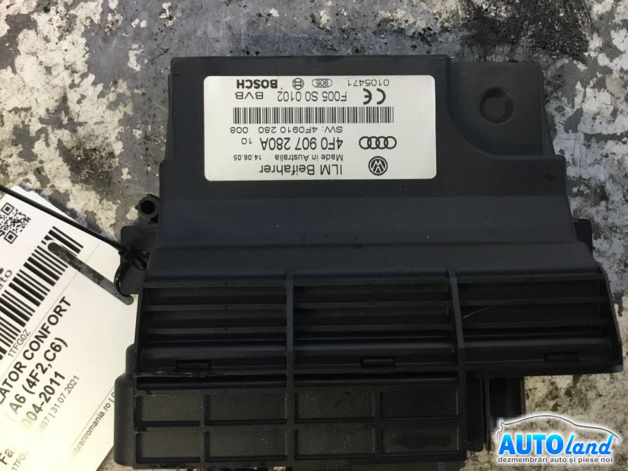Calculator Confort AUDI A6 (4F2,C6) 2004-2011 Cod 4F0907280A