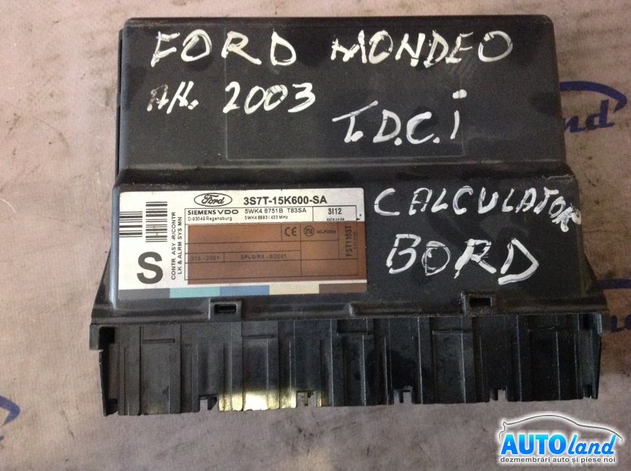 Calculator Confort FORD MONDEO III (B5Y) 2000-2003 Cod 3S7T15K600SA