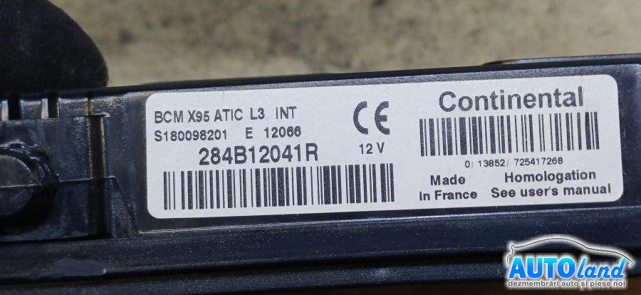 Calculator Confort RENAULT SCENIC III (JZ0/1_) 2009-2026 Cod 284B12041R