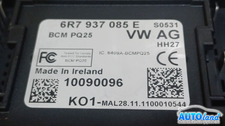 Calculator Confort SKODA FABIA 2006-2025 Cod 6R7937085E