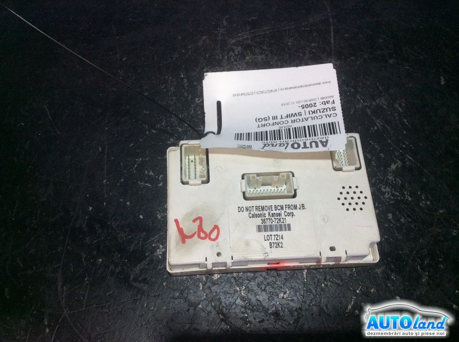 Calculator Confort SUZUKI SWIFT III (SG) 2005-2010 Cod 3677072K21