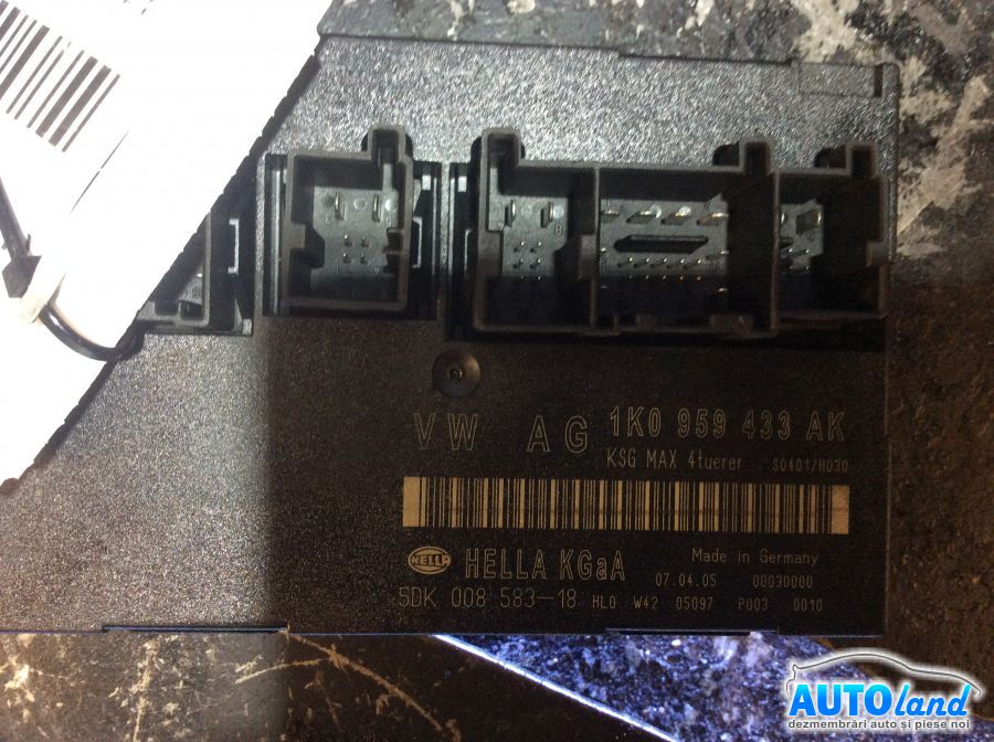 Calculator Confort VOLKSWAGEN GOLF V (1K1) 2003-2025 Cod 1K0959433AK