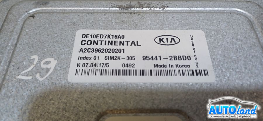 Calculator Cutie Viteza KIA NEIDENTIFICAT 2000-2026 Cod 954412BBD0