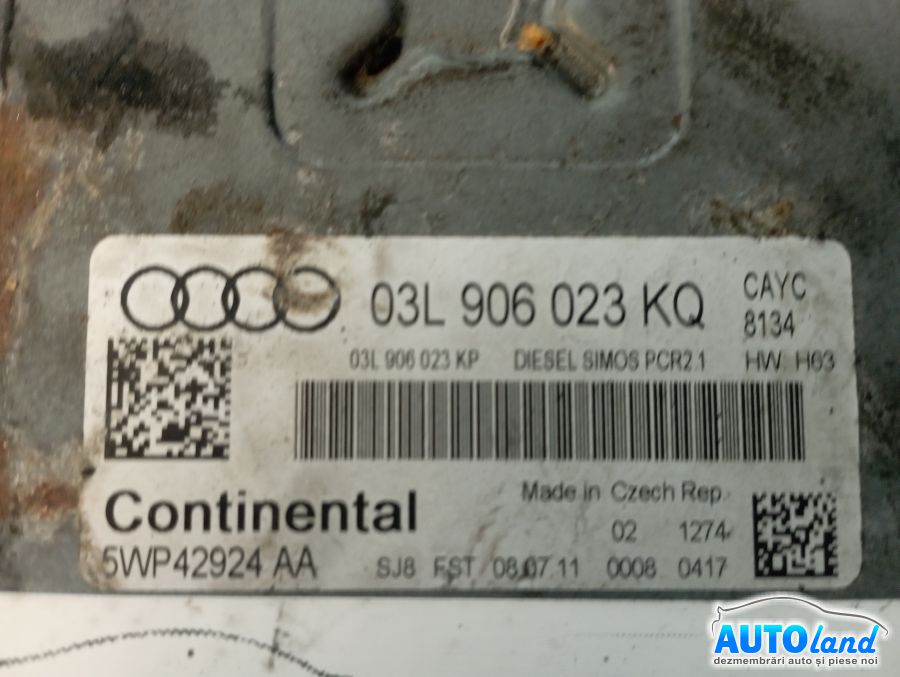 Calculator Ecu Motor AUDI A1 (8X1) 2010-2025 Cod 03L906023KQ