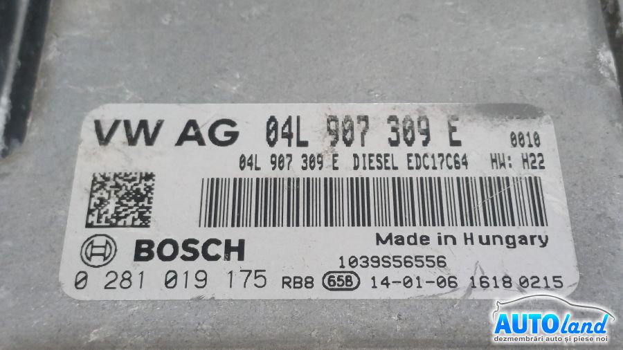 Calculator Ecu Motor AUDI A1 (8X1) 2010-2025 Cod 04L907309E