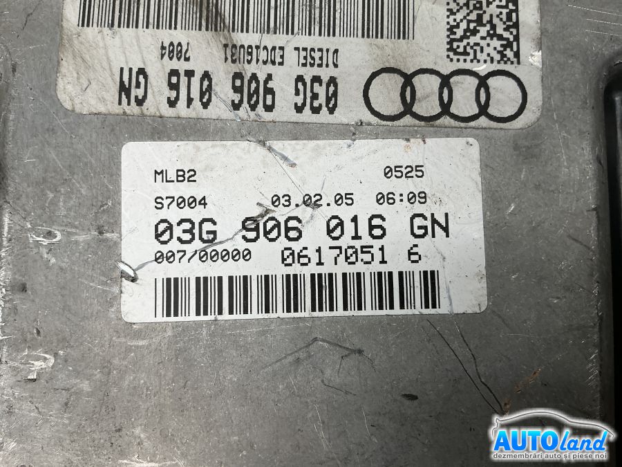 Calculator ECU Motor AUDI A4 (8EC) 2004-2008 Cod 03G906016GN