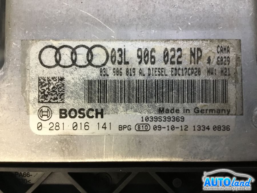Calculator Ecu Motor AUDI A4 Avant (8K5) 2008-2025 Cod 03L906022NP