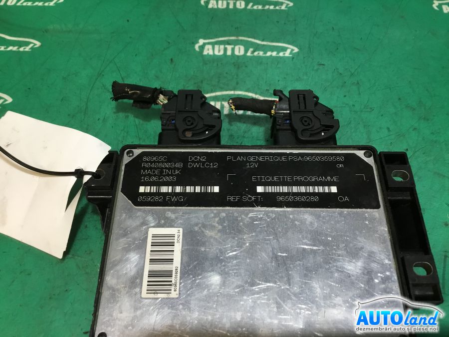 Calculator ECU Motor CITROEN BERLINGO 1996-2025 Cod 9650360280