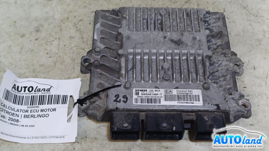 Calculator Ecu Motor CITROEN BERLINGO 2008-2025 Cod 5WS40146FT