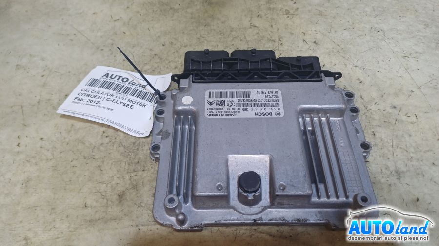Calculator Ecu Motor CITROEN C-ELYSEE 2012-2025 Cod 9805947680