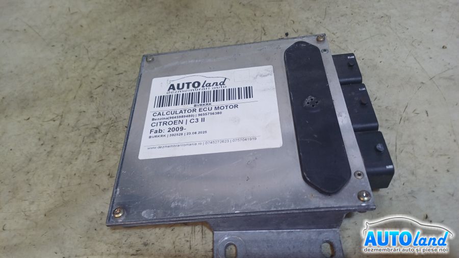 Calculator Ecu Motor CITROEN C3 II 2009-2025 Cod 9655756380
