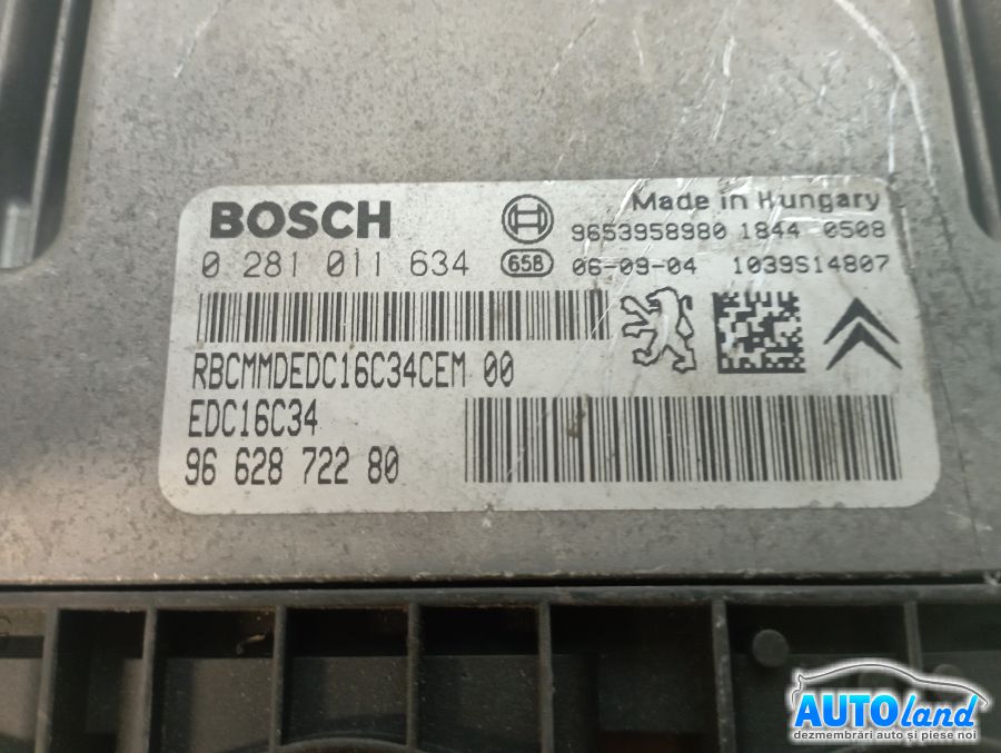 Calculator Ecu Motor CITROEN C3 Picasso 2009-2025 Cod 9662872280