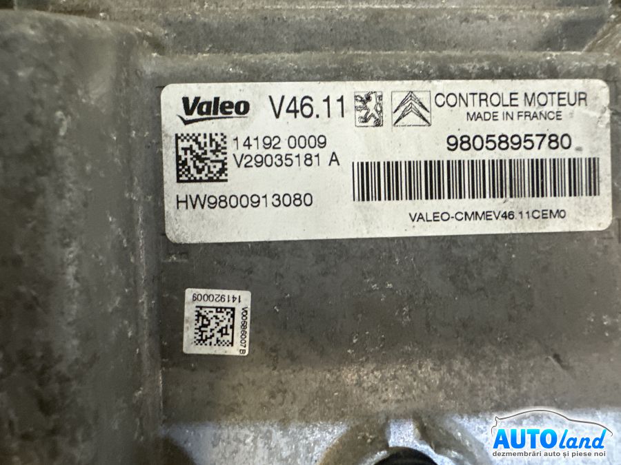 Calculator Ecu Motor CITROEN C4 Cactus hatchback 2014-2025 Cod 9805895780