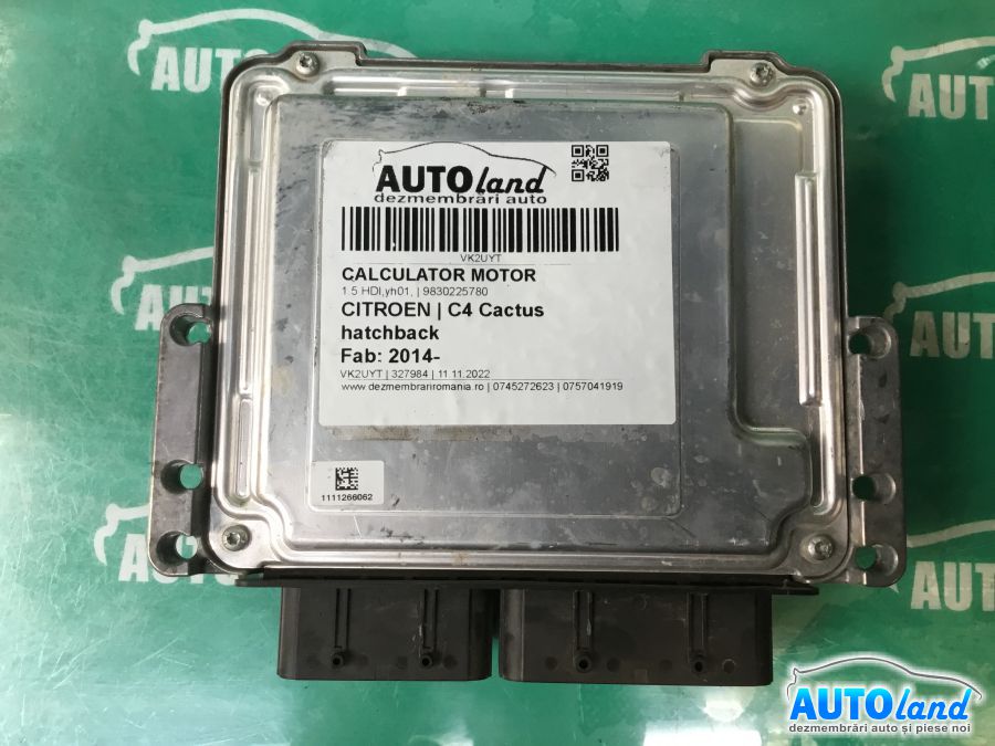 Calculator ECU Motor CITROEN C4 Cactus hatchback 2014-2025 Cod 9830225780