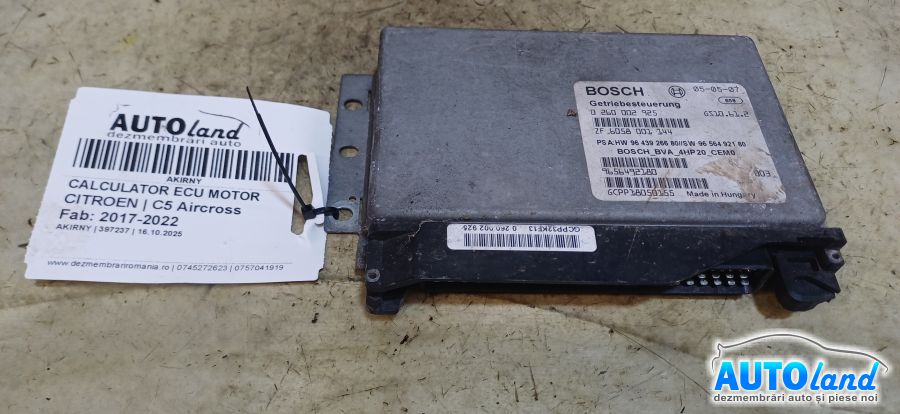 Calculator Ecu Motor CITROEN C5 Aircross 2017-2022 Cod 9643926680