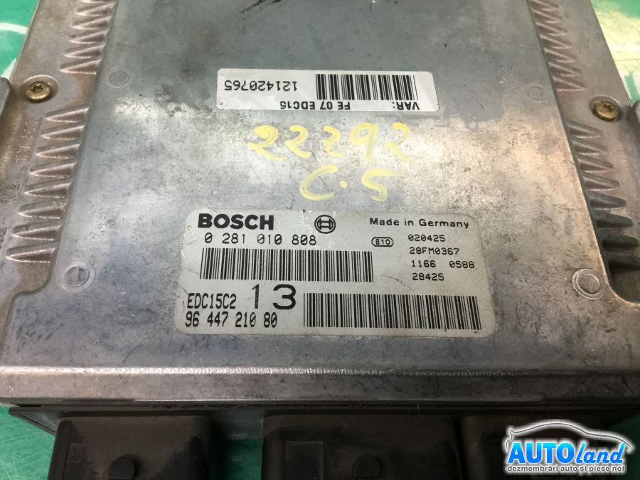 Calculator ECU Motor CITROEN C5 (RD_) 2008-2025 Cod 9644721080