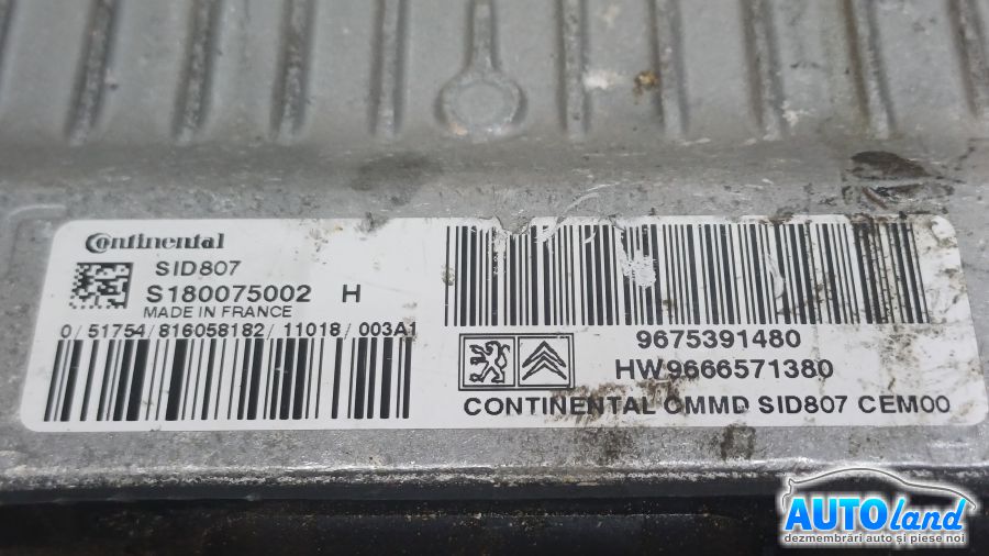 Calculator Ecu Motor CITROEN DS5 2011-2025 Cod 9675391480