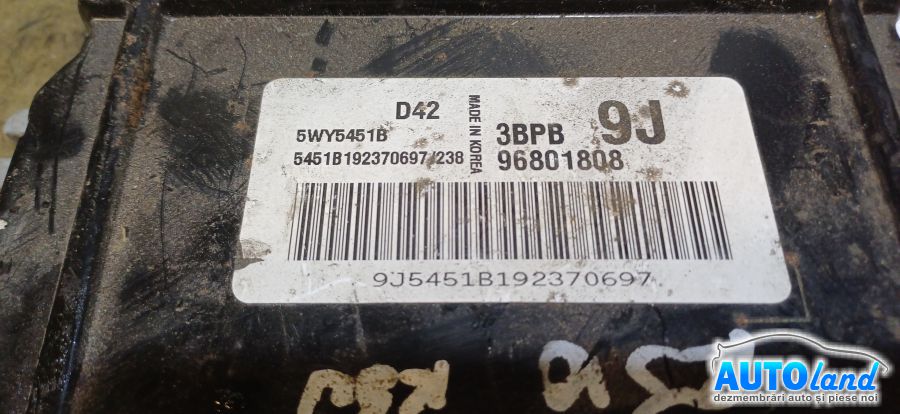 Calculator Ecu Motor DAEWOO MATIZ (KLYA) 1998-2025 Cod 96801808