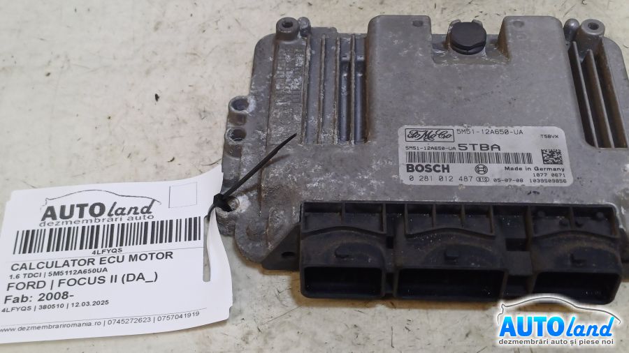 Calculator Ecu Motor FORD FOCUS II (DA_) 2008-2025 Cod 5M5112A650UA