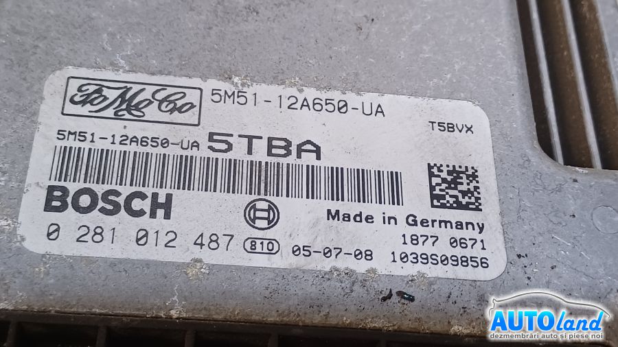 Calculator Ecu Motor FORD FOCUS II (DA_) 2008-2025 Cod 5M5112A650UA