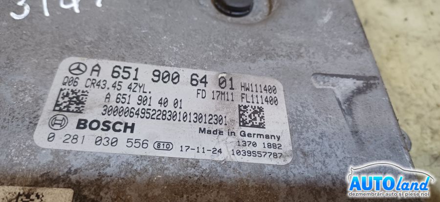 Calculator Ecu Motor MERCEDES-BENZ GLC Coupe (C253) 2016-2019 Cod A6519006401