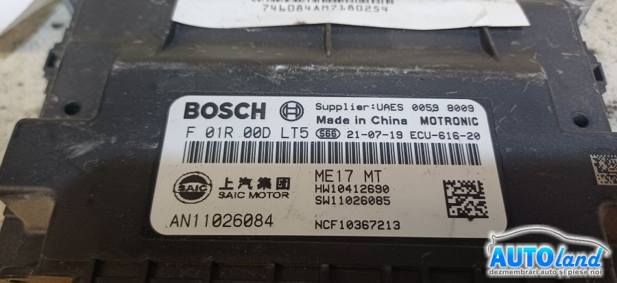 Calculator Ecu Motor MG NEIDENTIFICAT 2000-2026 Cod F01R00DLT5