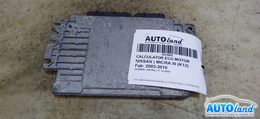 Calculator Ecu Motor NISSAN MICRA III (K12) 2003-2010 Cod MEC37390