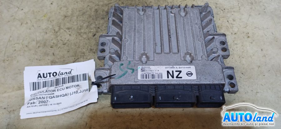 Calculator Ecu Motor NISSAN QASHQAI (J10,JJ10) 2007-2026 Cod 237101449R