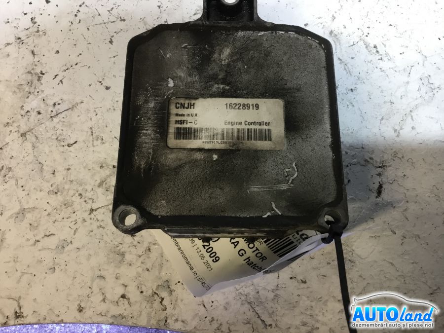 Calculator ECU Motor OPEL ASTRA G hatchback (F48_,F08_) 1998-2009 Cod 16228919