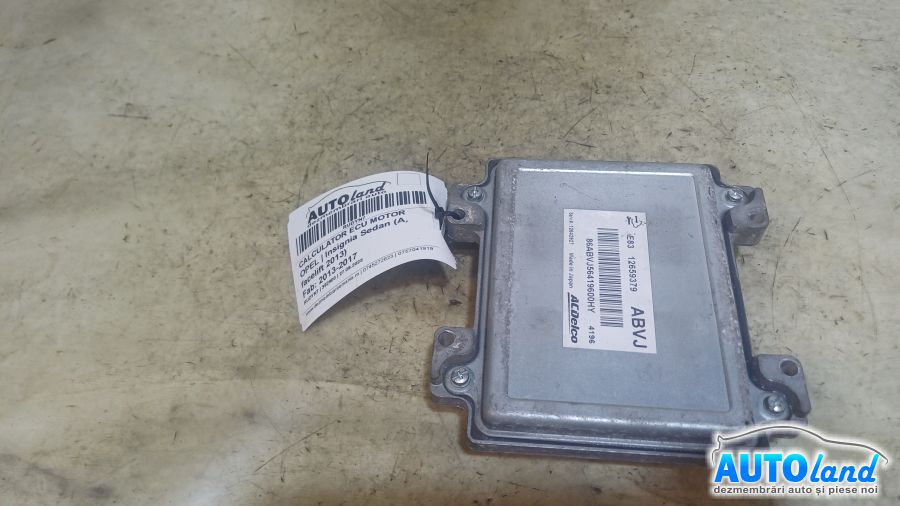 Calculator Ecu Motor OPEL Insignia Sedan (A, facelift 2013) 2013-2017 Cod 12659379