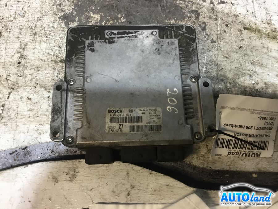 Calculator ECU Motor PEUGEOT 206 hatchback (2A/C) 1998-2025 Cod 9654694380