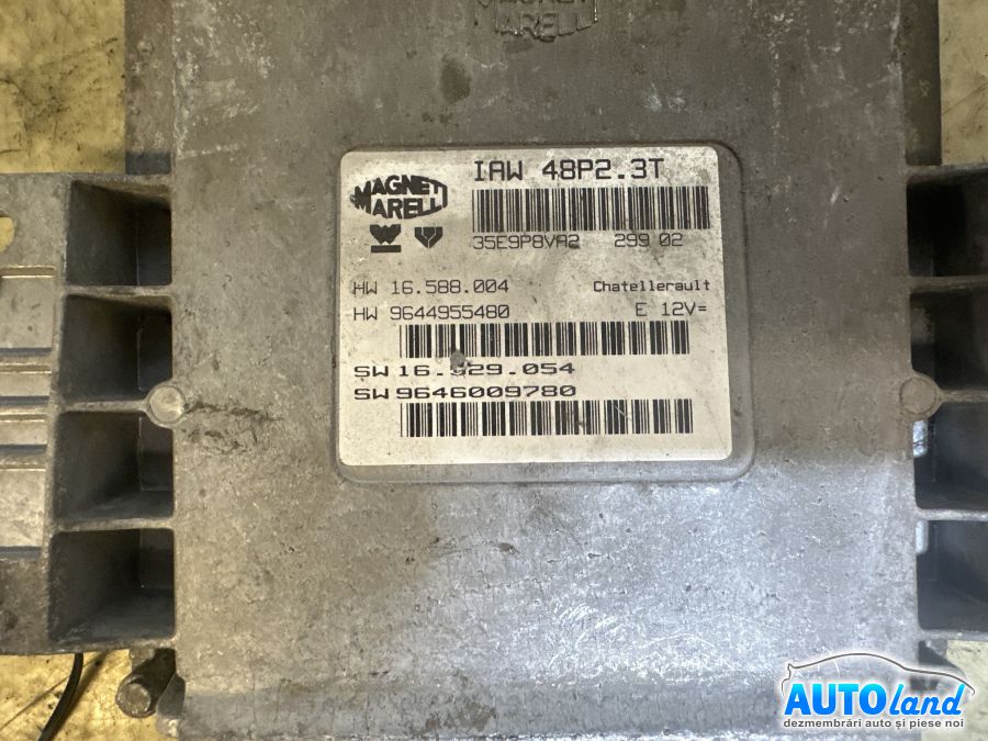 Calculator Ecu Motor PEUGEOT 206 limuzina 2007-2025 Cod 9646009780