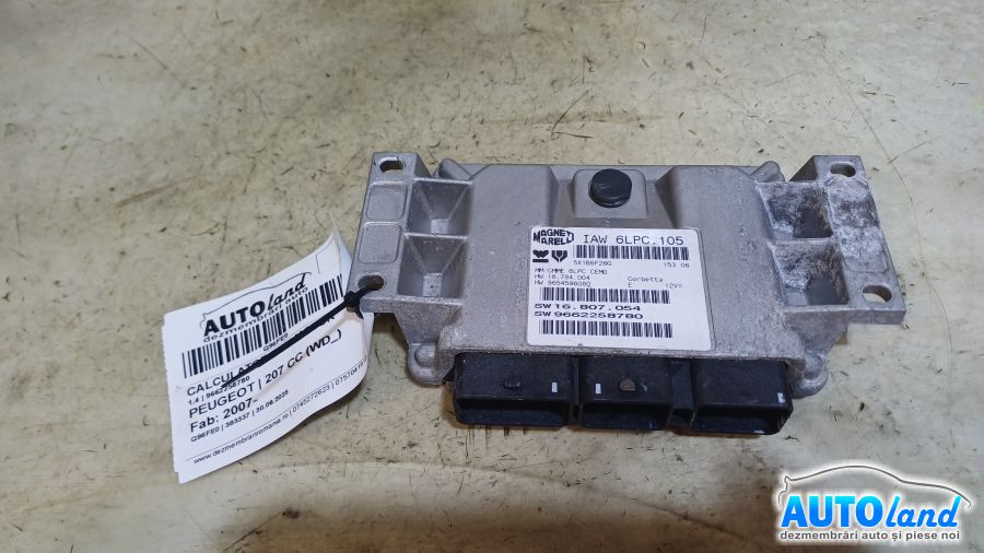 Calculator Ecu Motor PEUGEOT 207 CC (WD_) 2007-2025 Cod 9662258780