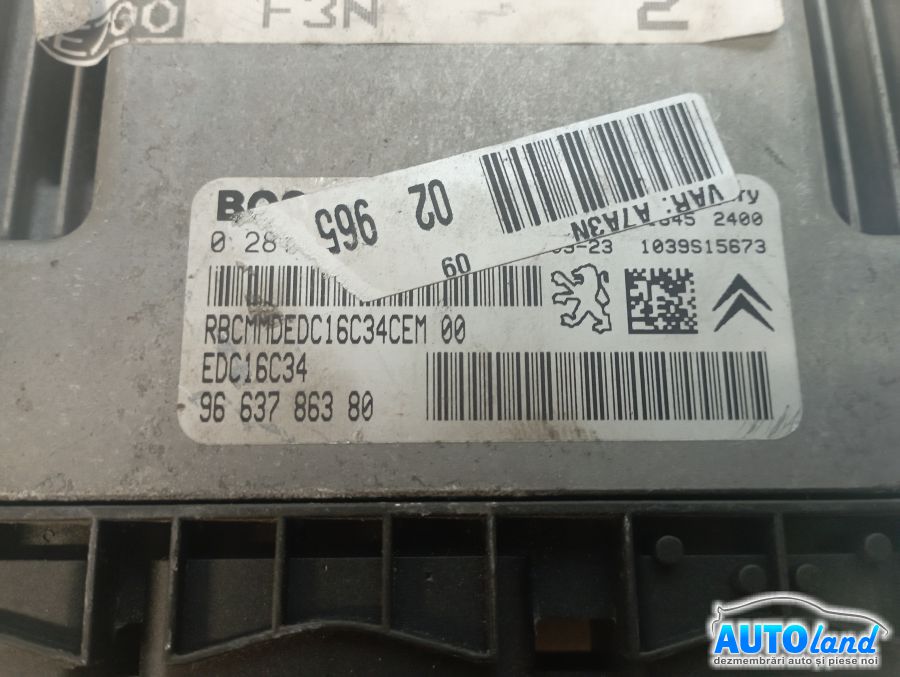 Calculator Ecu Motor PEUGEOT 207 SW (WK_) 2007-2025 Cod 9663786380