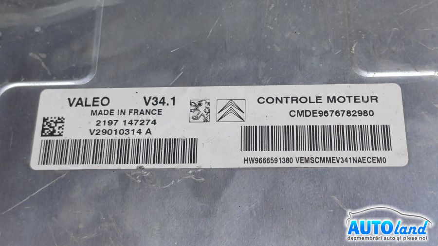 Calculator Ecu Motor PEUGEOT 207 SW (WK_) 2007-2025 Cod 9676782980