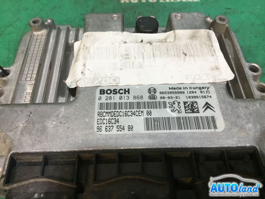 Calculator ECU Motor PEUGEOT 207 (WA_,WC_) 2006-2025 Cod 9663755480
