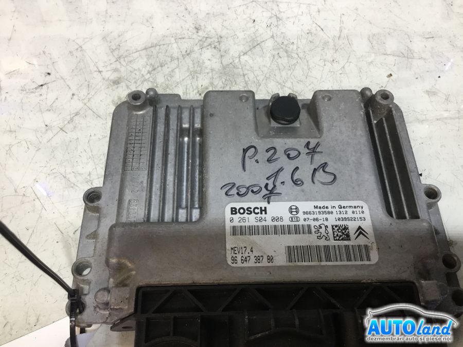 Calculator ECU Motor PEUGEOT 207 (WA_,WC_) 2006-2025 Cod 9664738780
