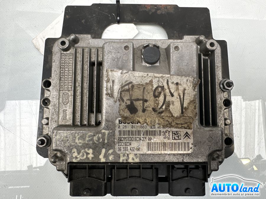 Calculator ECU Motor PEUGEOT 307 (3A/C) 2000-2025 Cod 0281011863