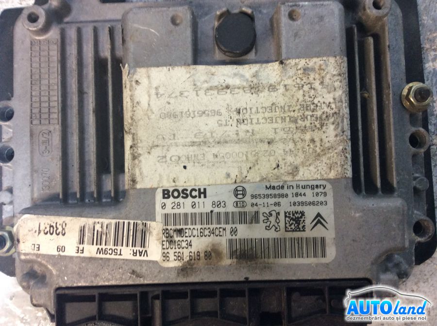 Calculator ECU Motor PEUGEOT 307 (3A/C) 2000-2025 Cod 9656161980