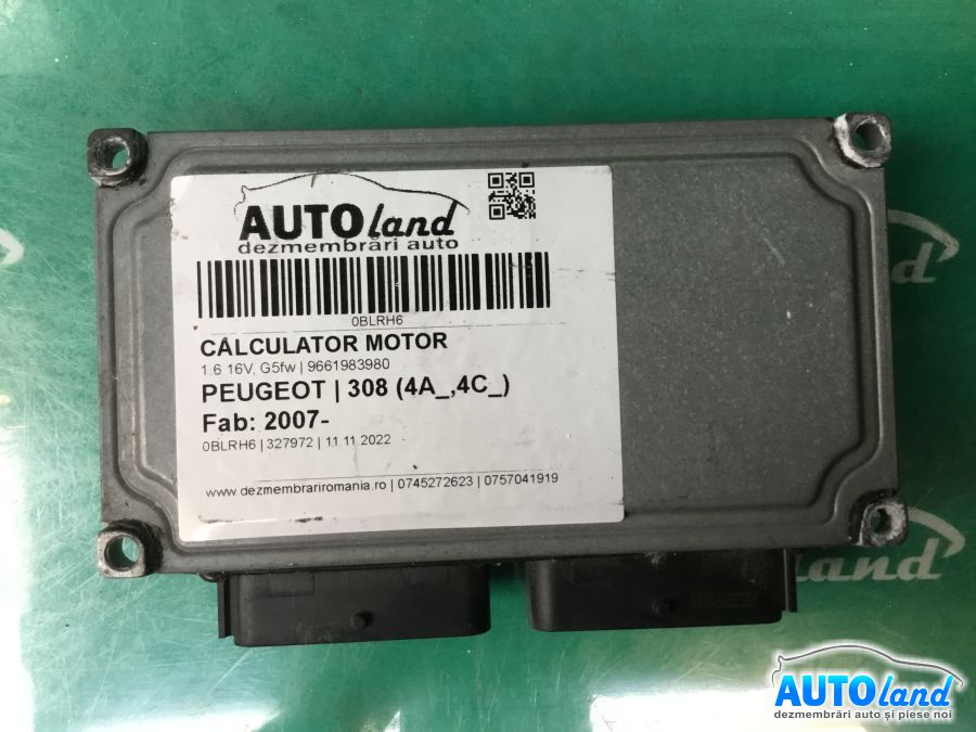 Calculator ECU Motor PEUGEOT 308 (4A_,4C_) 2007-2025 Cod 9661983980