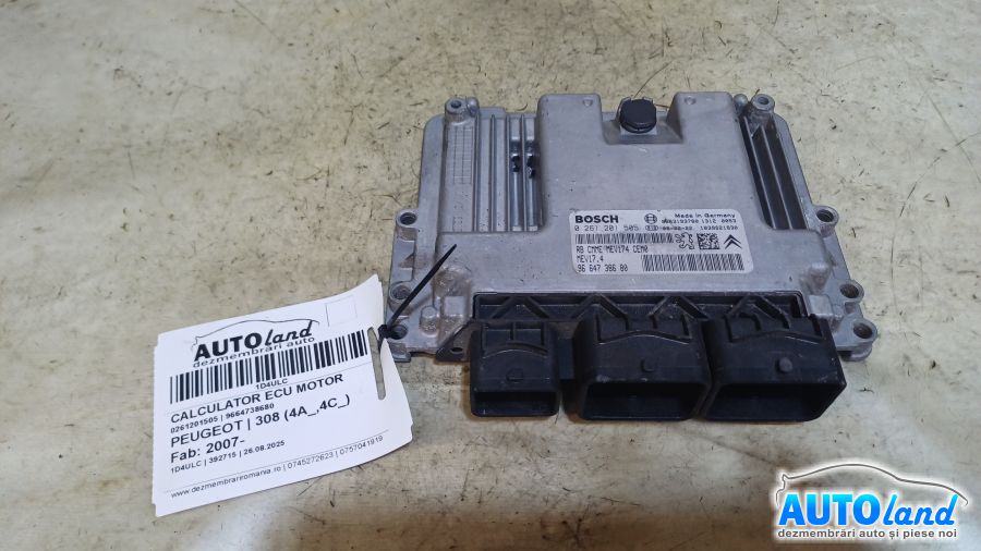 Calculator Ecu Motor PEUGEOT 308 (4A_,4C_) 2007-2025 Cod 9664738680