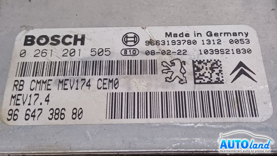 Calculator Ecu Motor PEUGEOT 308 (4A_,4C_) 2007-2025 Cod 9664738680